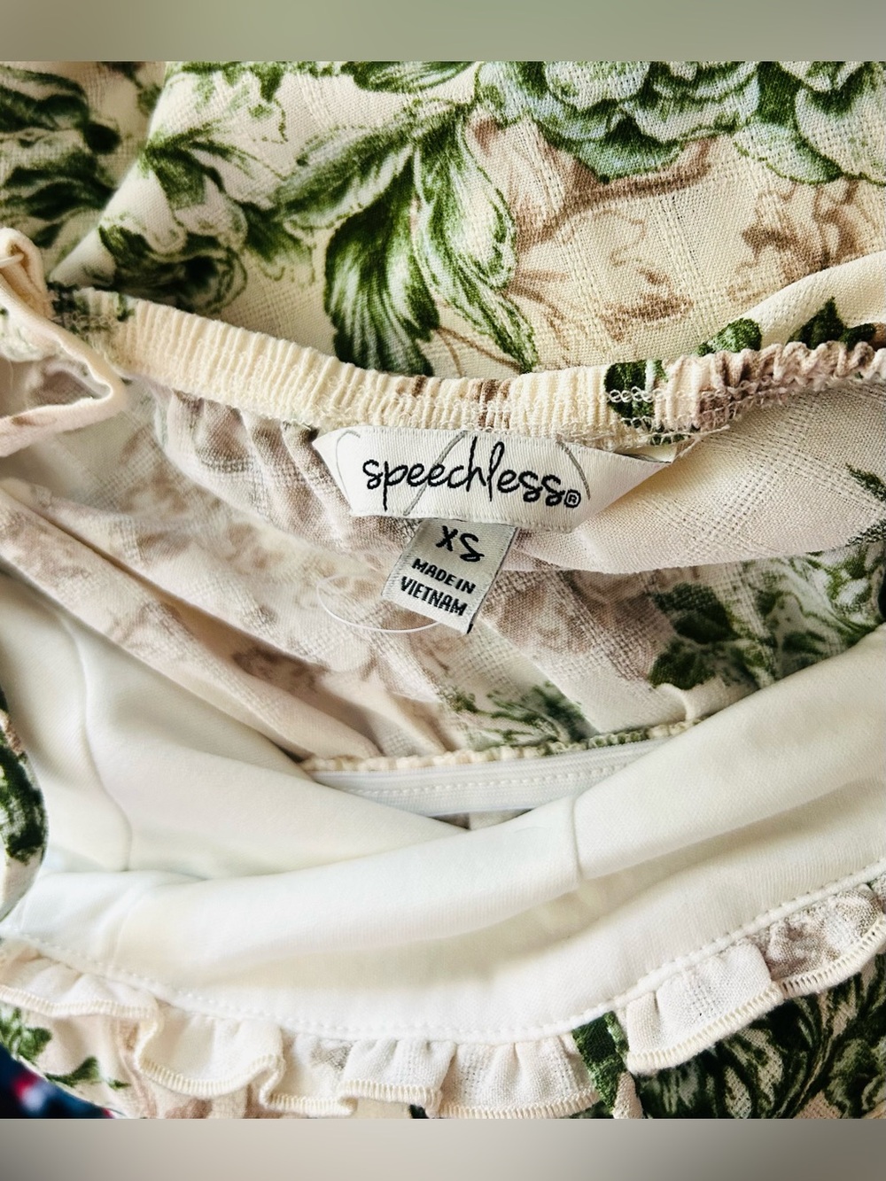 NWOT -Floral Botanical Bustier-style Midi Dress - Picture 16 of 17